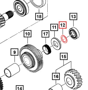 Mahindra Roxor Washer Thickness 1.40mm 7910028084 Mahindra Direct Parts