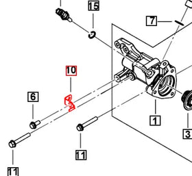 Mahindra Roxor Wiring Harness Bracket Alternator Rear 1805AAA06960N Mahindra Direct Parts