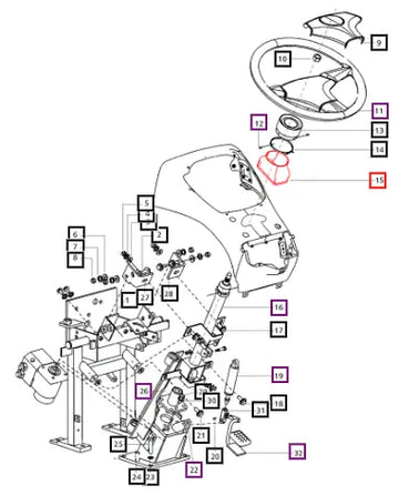 Mahindra Rubber Boot For Steering 007600103D1 Mahindra Direct Parts