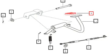 Mahindra Rubber Boot - Tilt Steering Pedal E007603062D1 Mahindra Direct Parts