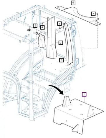 Mahindra Rubber , Cap Fix 12397023480 Mahindra Direct Parts