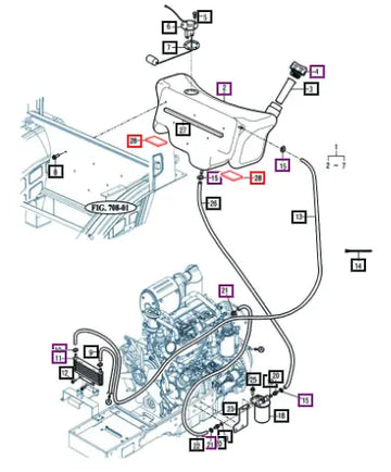Mahindra Rubber, Fuel Tank 12397037030 Mahindra Direct Parts