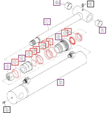 Mahindra Seal Kit KMW05902040 Mahindra Direct Parts