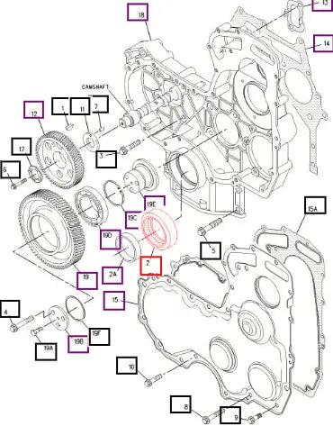 Mahindra Seal, Crankshaft 4W-5359 Mahindra Direct Parts