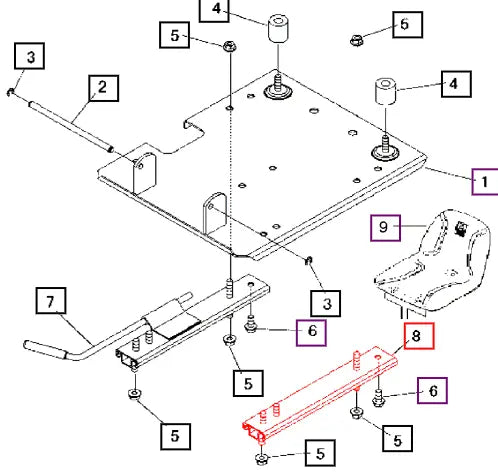 Mahindra Seat Adjuster 37353706000 Mahindra Direct Parts