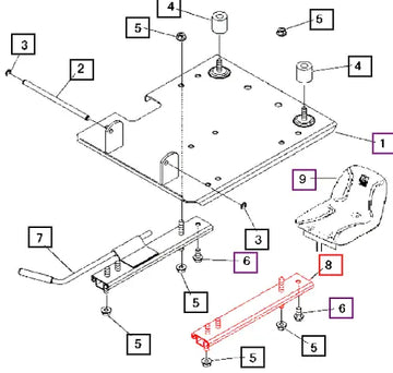 Mahindra Seat Adjuster 37353706000 Mahindra Direct Parts