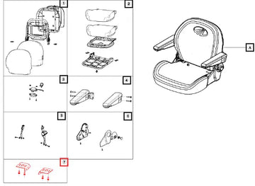 Mahindra Seat Mounting Kit 10268660651C036 Mahindra Direct Parts