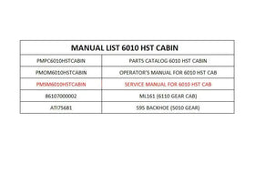Mahindra Service Manual PMSM6010HSTCABIN Mahindra Direct Parts