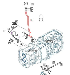 Mahindra Shift Lever 12392443100GB Mahindra Direct Parts