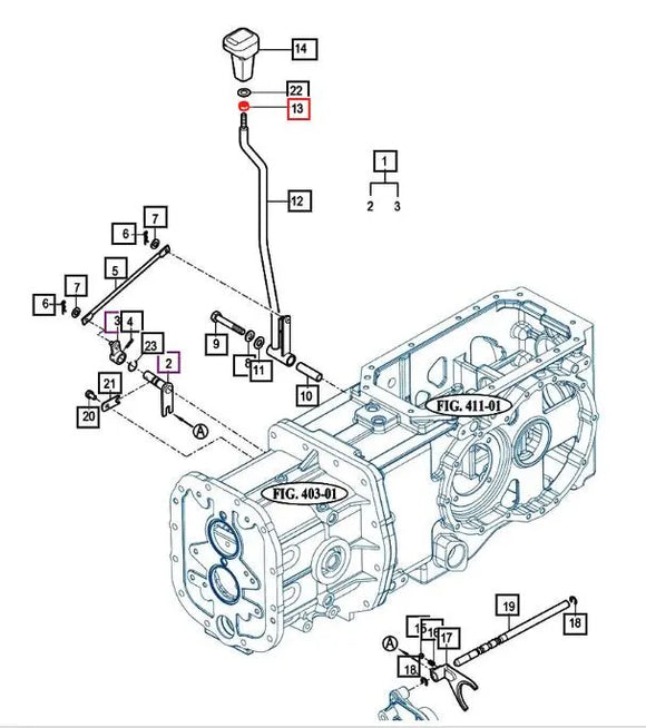 Mahindra Shift Lever Nut V3342600100 Mahindra Direct Parts