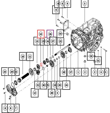 Mahindra Spacer Driver Medium Low Gear 006522767N01 Mahindra Direct Parts