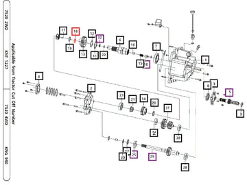 Mahindra Spacer Gear Reverse Pto Output 540/1000rpm 006504077D1 Mahindra Direct Parts