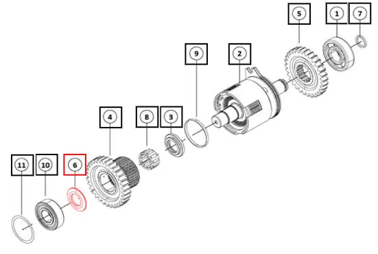 Mahindra Spacer Wet Pto 006525849K01 Mahindra Direct Parts
