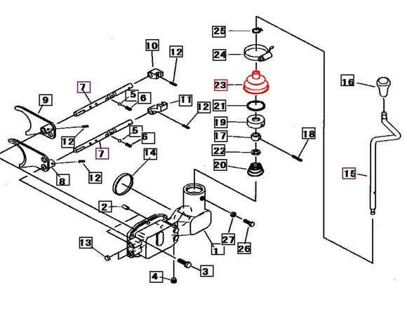 Mahindra Speed Shift Lever Boot Mahindra Direct Parts