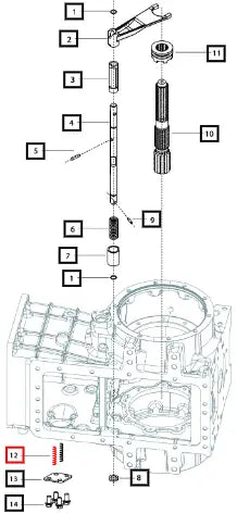 Mahindra Spring Detent 4th 5th Mstar 006514948U1 Mahindra Direct Parts