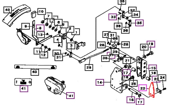 Mahindra Spring Leaf 19862443AG0 Mahindra Direct Parts