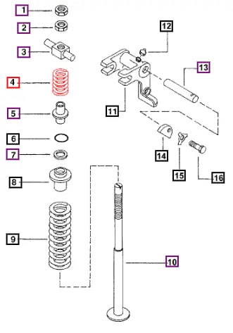 Mahindra Spring Top Link (small) 000751506R2 Mahindra Direct Parts