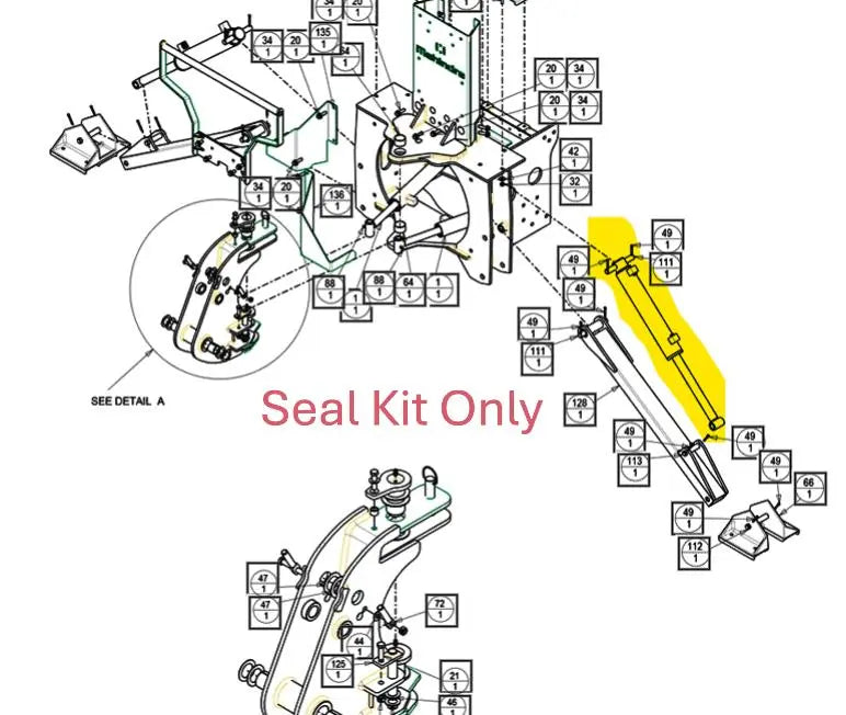 Mahindra Stabilizer Cylinder Seal Kit AME902583 Mahindra Direct Parts