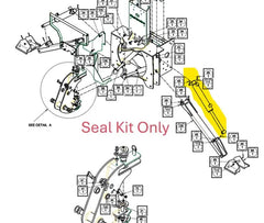 Mahindra Tractor Backhoe Stabilizer Cylinder Seal Kit (Without Piston)