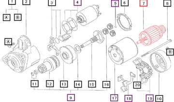 Mahindra Starter Amateur 31S9402850 Mahindra Direct Parts
