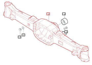 Mahindra Steering Axle Housing 006506101C1 Mahindra Direct Parts