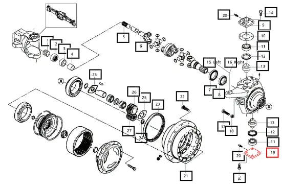Mahindra Steering Case Bottom Cover 006506176C1 Mahindra Direct Parts