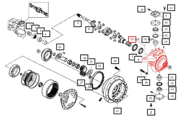 Mahindra Steering Case LH 006506172C1 Mahindra Direct Parts
