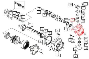 Mahindra Steering Case RH 006506173C1 Mahindra Direct Parts
