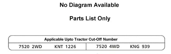 Mahindra Sticker For Speed Chart 007535459D1 Mahindra Direct Parts