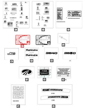 Mahindra Sticker Speed Chart 33 38 Pto Compact 008013436D1 Mahindra Direct Parts