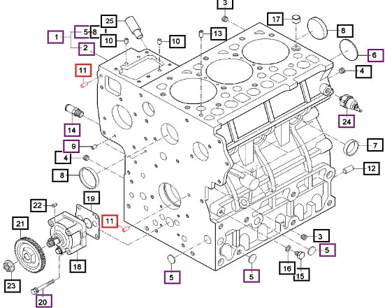 Mahindra Straight Pin 0501200612 Mahindra Direct Parts