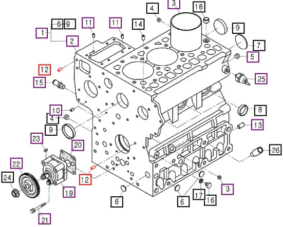 Mahindra Straight Pin 501200612 Mahindra Direct Parts