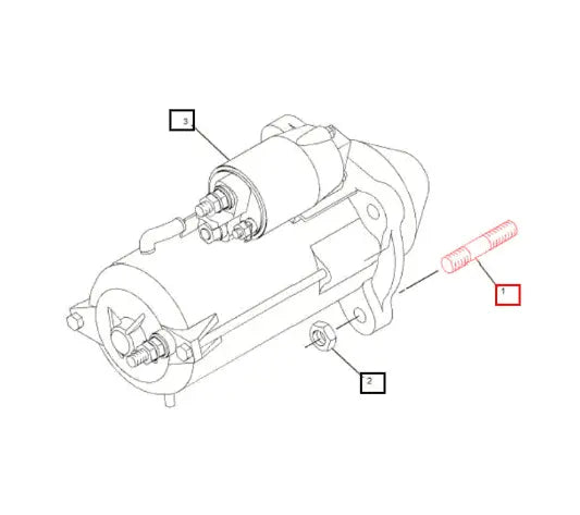 Mahindra Stud, M10x1.5x30-mm 6I-0364 Mahindra Direct Parts