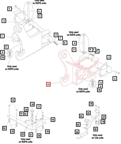 Mahindra Subframe Assembly Lh KMW68012206 Mahindra Direct Parts
