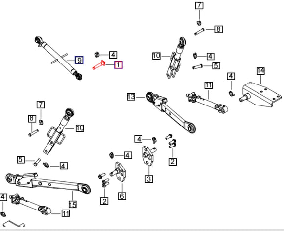 Mahindra Top Link Pin 007205899C11 Mahindra