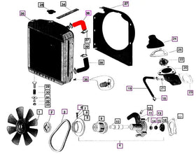 Mahindra Top Radiator Hose 005556144R1 Mahindra Direct Parts