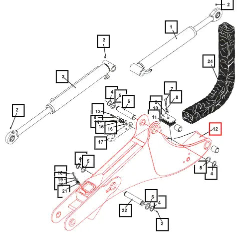 Mahindra Tractor .38'' Unc X 3.25'' Hex Capscrew ATI1052 Mahindra Direct Parts