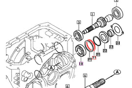 Mahindra Tractor 0.5 Shim 16322730030 Mahindra