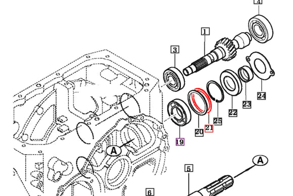 Mahindra Tractor 0.5 Shim 16322730030 Mahindra