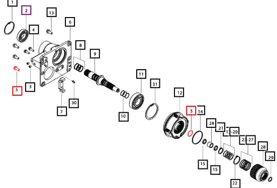 Mahindra Tractor 006514567u1 Shim Pto Clutchpack Mpst 006514567U1 Mahindra Direct Parts