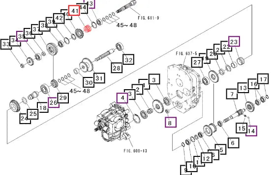 Mahindra Tractor 14T Transmission Gear 19571333000 Mahindra Direct Parts