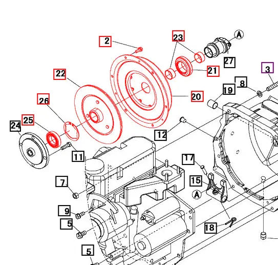 Mahindra Tractor 1526 Gear Clutch Assembly Kit / Package Mahindra Direct Parts