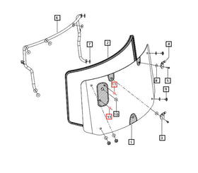 Mahindra Tractor 16 Window Gromet E007518789D1 Mahindra