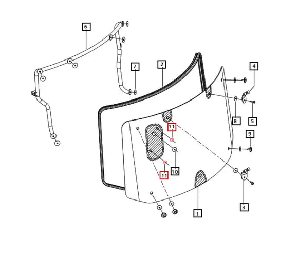 Mahindra Tractor 16 Window Grommet E007518789D1 Mahindra