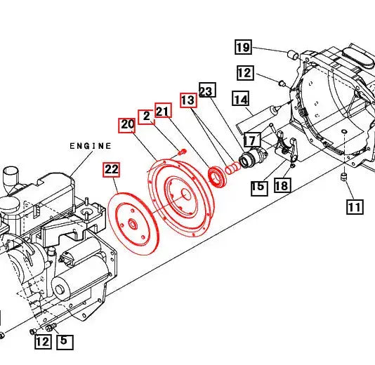 Mahindra Tractor 1626 HST Clutch Assembly Kit Mahindra Direct Parts