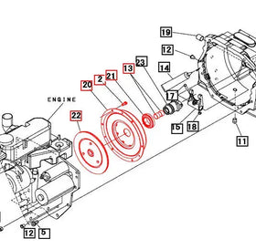 Mahindra Tractor 1626 HST Clutch Assembly Kit Mahindra Direct Parts