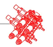 Mahindra Tractor 2 Spool Auxiliary Valve 007215035D91 Mahindra
