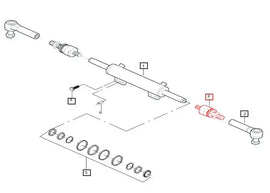 Mahindra Tractor 2WD Inner Tie Rod End 007201051C91 Mahindra