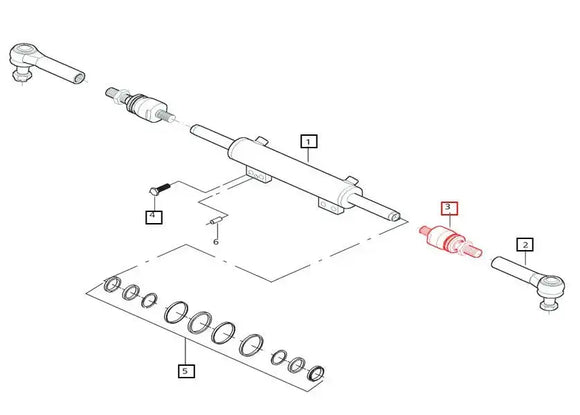 Mahindra Tractor 2WD Inner Tie Rod End 007201051C91 Mahindra