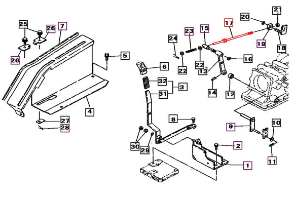 Mahindra Tractor 3 Point Hydraulic Linkage Rod 10212433001 Mahindra Direct Parts